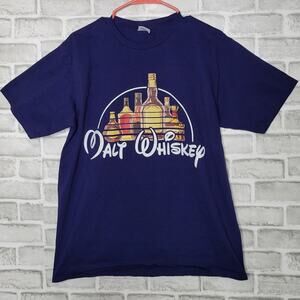 Malt Whiskey Disney Spoof T-shirt, size Large